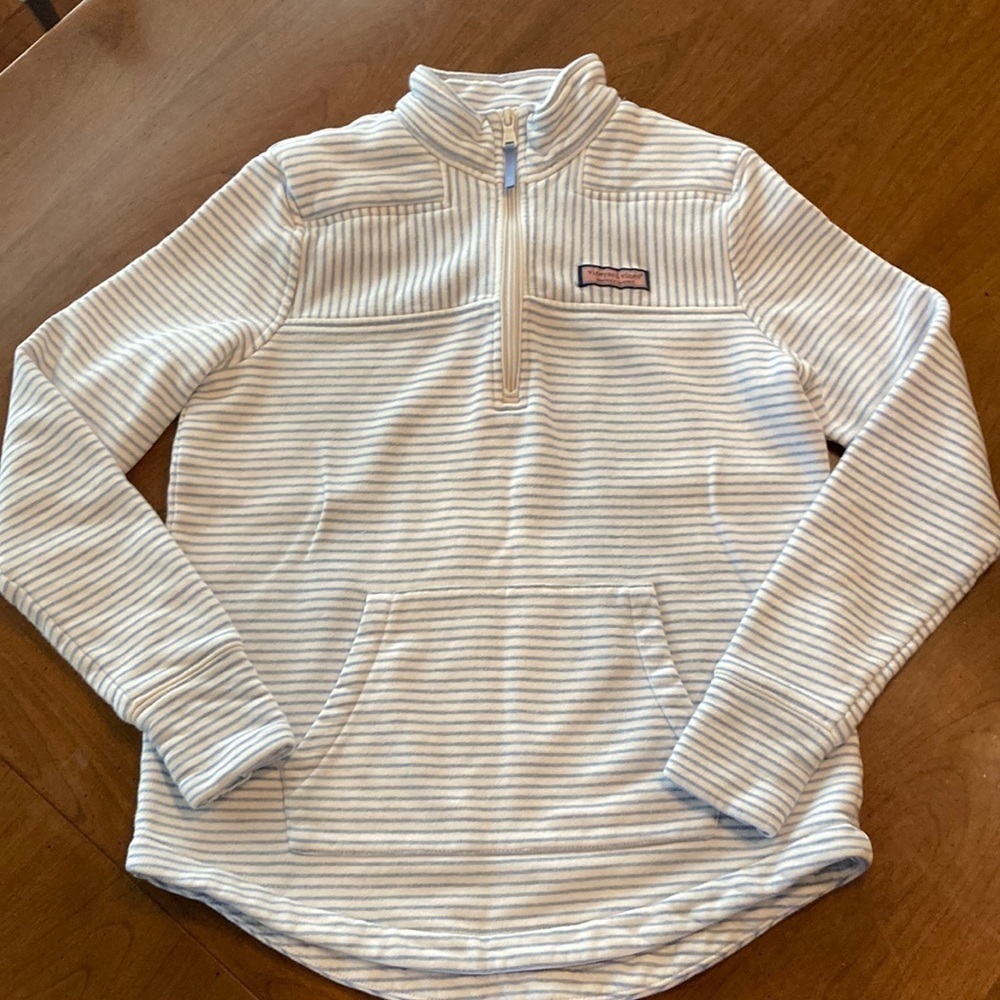VINEYARD VINES Long Sleeved 1/4 Zip Shep Shirt - size womens XXS - Picture 3 of 15